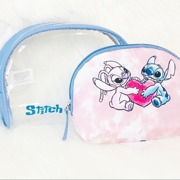 Disney Stitch & Angel 2 Piece Cosmetic/Toiletry Pouches [PRICE FIRM] - Picture 3 of 9